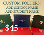 Custom Diploma Covers: NEW! Add Text and Student Name